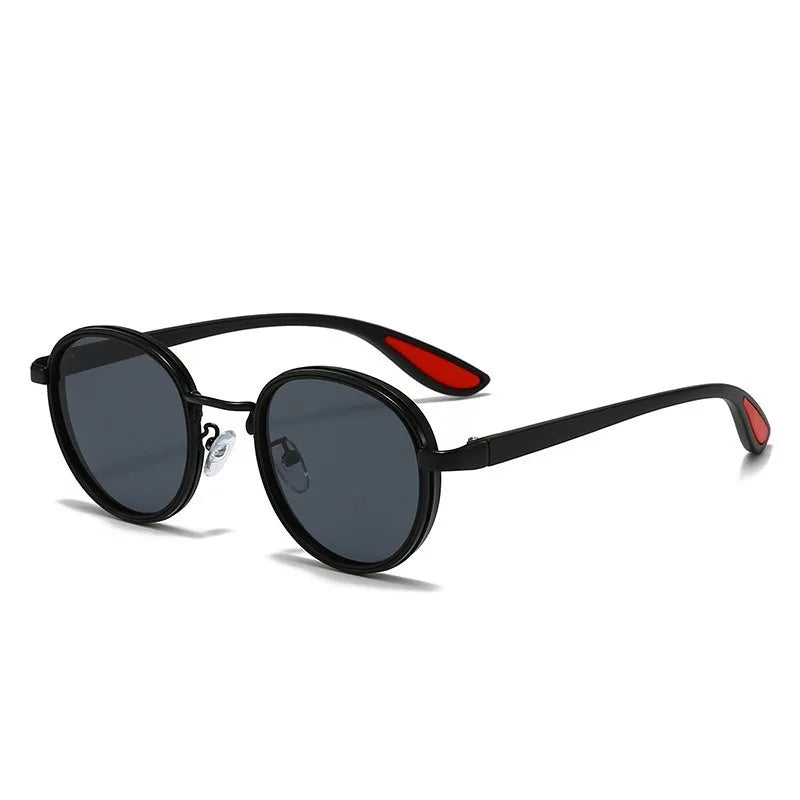 Metal Steampunk Series Round Frame Sunglasses Retro European and American Fashion UV Protection Eyewear