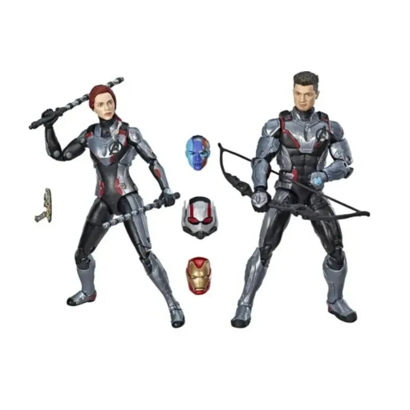 Original Hasbro Marvel Legends Series HAWKEYE&BLACK WIODW Anime Figure Collection Model Toy