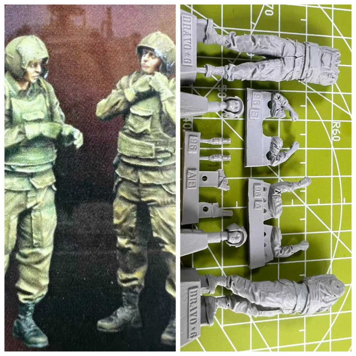 1: 35 Resin Model US HELO (CREWO) SADDLIN UP5 Scene Model Toy Unpainted