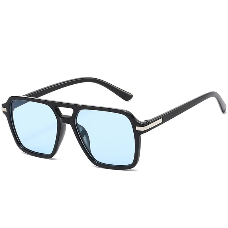 JNPCXI New Double Bridge Square Pilot Women Sunglasses Classic Men Sun glass Outdoor Driving Shades UV400
