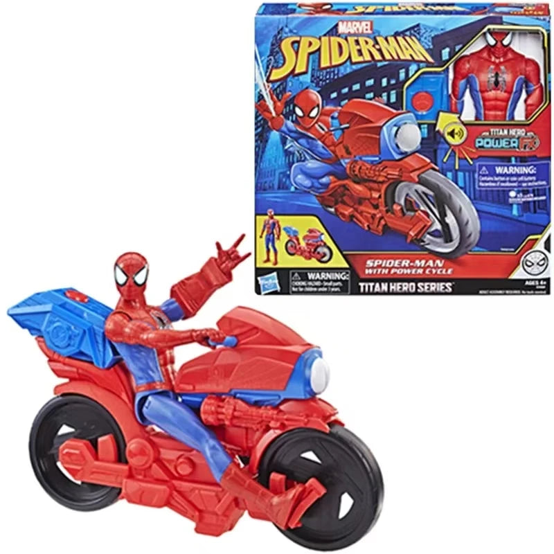Original Hasbro Marvel TITAN HERO SERIES SPIDER-MAN Anime Figure Toy Model Collection