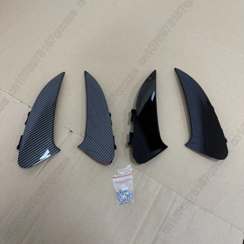 For Mercedes Benz CLA Class C118 CLA200 CLA220 CLA250 CLA45 AMG 2020-2023 Rear Bumper Side Spoiler Splitter Body Kit Gloss Black