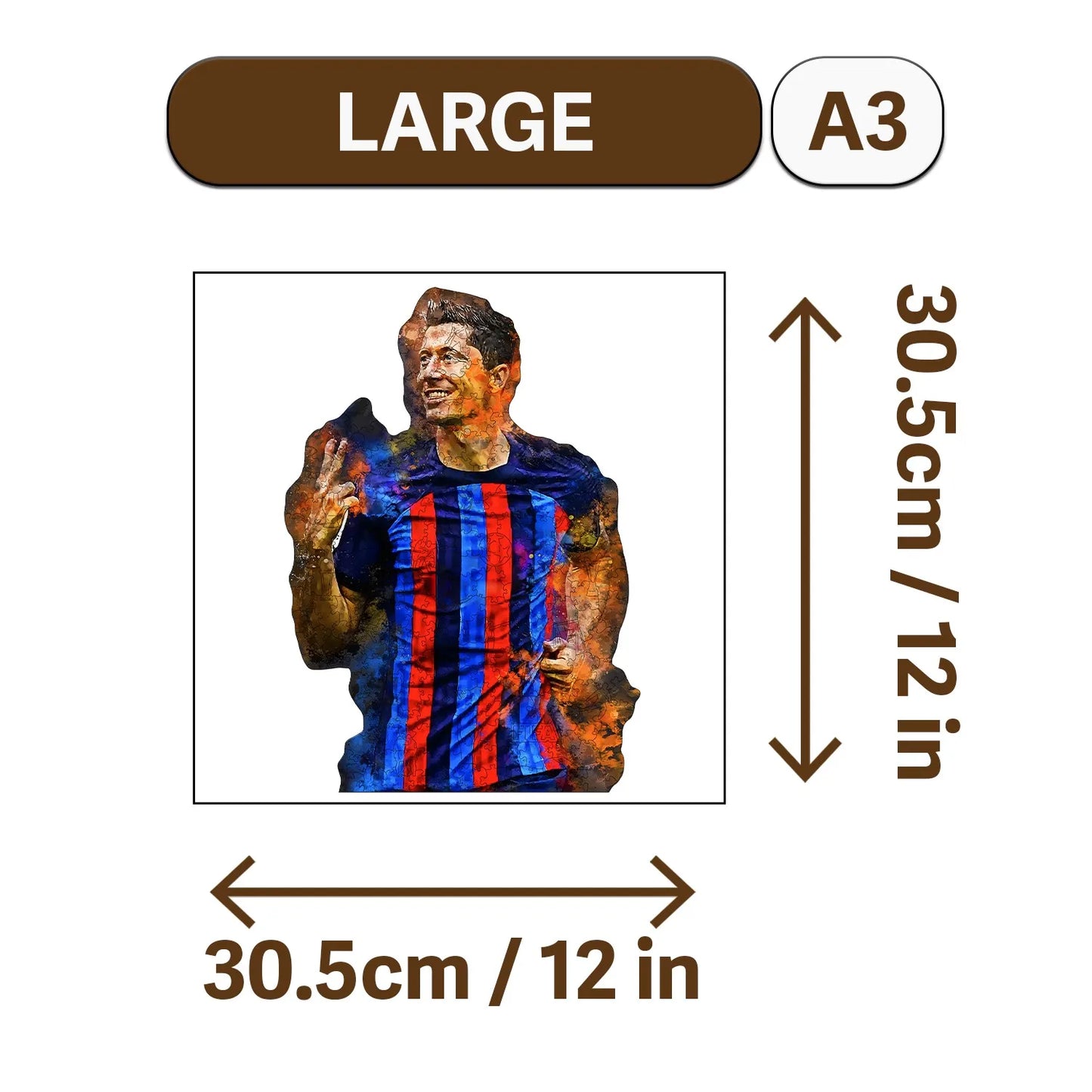 Football Genius Wooden Jigsaw Puzzle Wood Home Decor Painting Christmas and Halloween Gift Toy for Teen and Kid