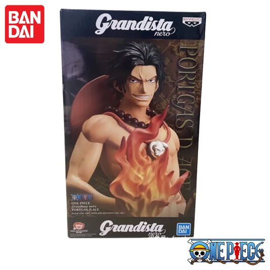 Special OfferIn Stock 100% Original Bandai Banpresto One Piece Grandista Nero Portgas D Ace Anime Figure Replacement Head Mol Co