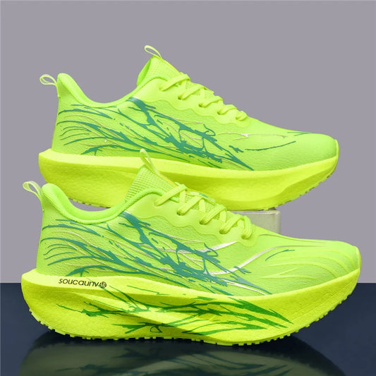 Men Marathon Running Shoes Sports Carbon Board Women's Comfortable Athletic Nonskid Sneakers Casual Basketball Walking Shoes