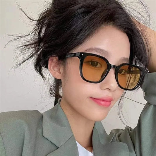 Women Fashion Square Frame Sun Glasses Outdoor Shades Wild Eyewear Unisex Summer Beach Sunglasses