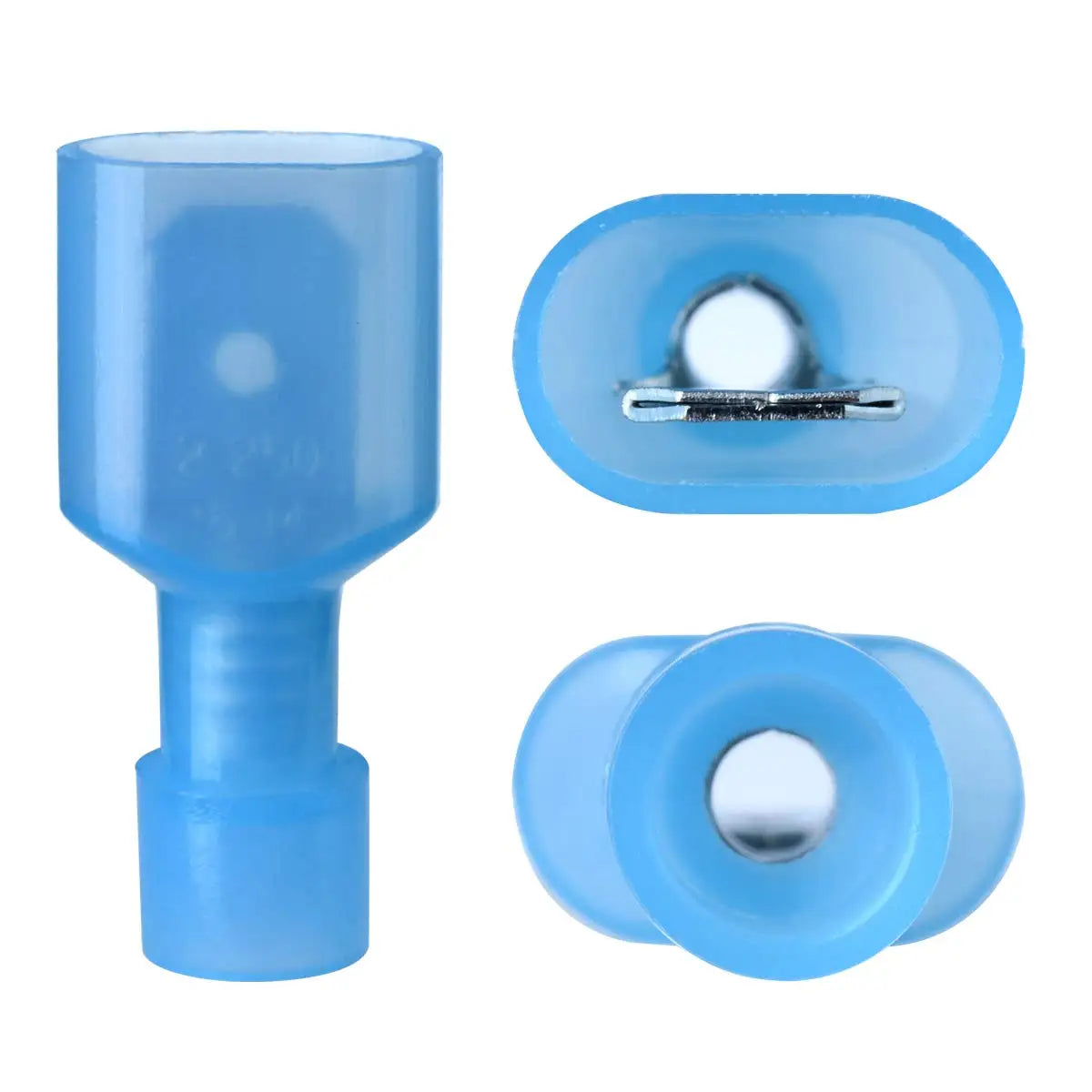 100pair/200pcs 16-14 Gauge Spade Disconnect Wire Connectors Fully Insulated Male Female Nylon Quick Crimp Terminals Wiring Spade