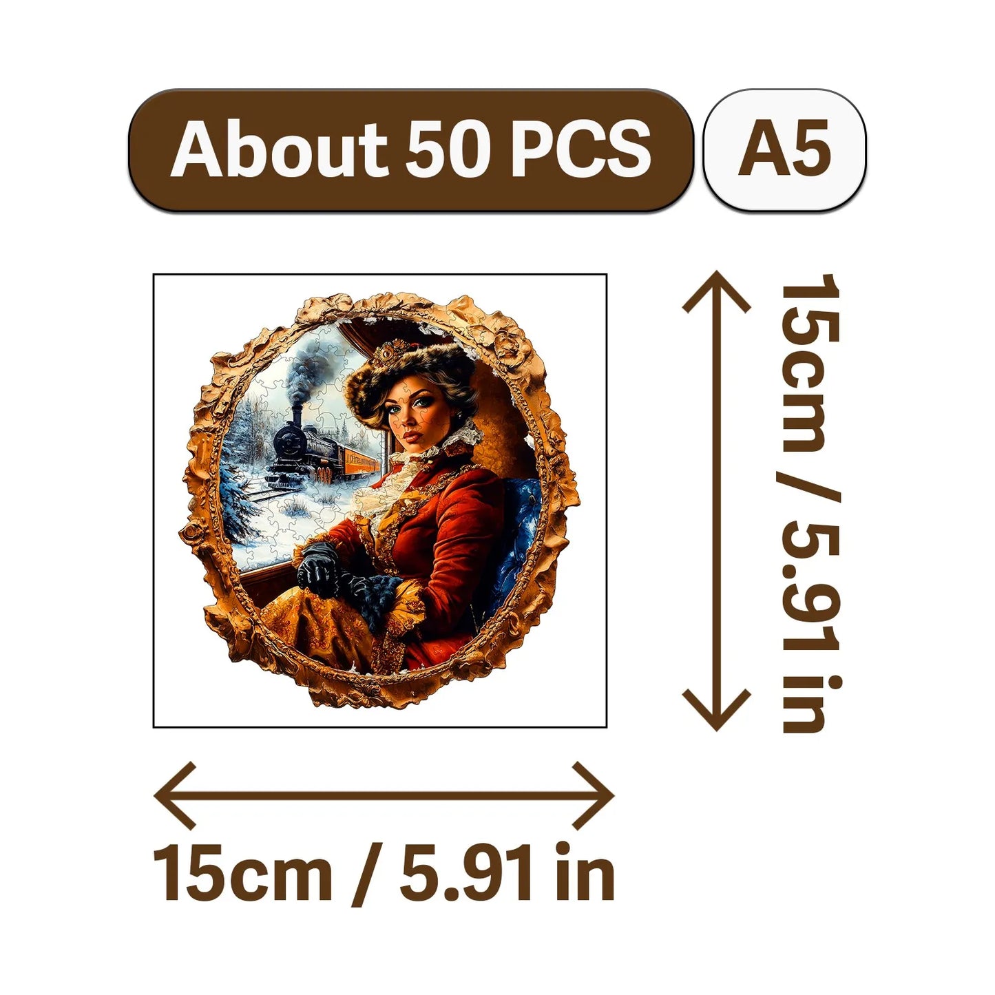 Nowadays Retro Art Style Wooden Jigsaw Puzzle Wood Home Decor Painting Christmas and Halloween Gift Toy for Teen and Kid