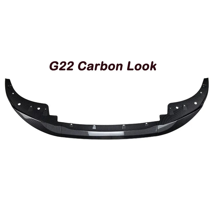For BMW 4 Series G22 G26 420i 430i I4 M50 M Sport 2020-2025 Car Front Bumper Spoiler Lip Diffuser Splitter Body Kit Gloss Black