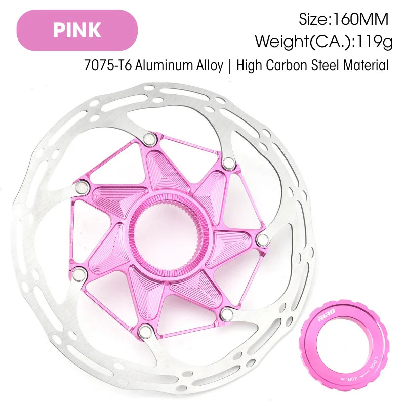 1/2PC RIRO 140mm 160mm Bike Centerlock Brake Rotor Discs MTB Bicycle Hydraulic Disk Brake Rotors Center Lock Cycling Brakes Disc