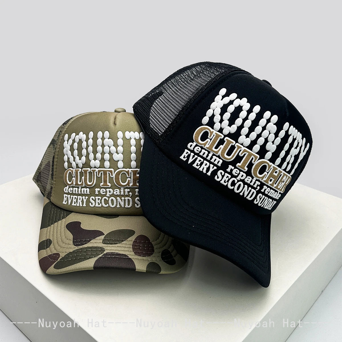 New Unisex Color Block 3D Printed Letters Baseball Hats Sunshade Hip Hop Breathable Street Trucker Caps Mesh Versatile Outdoor