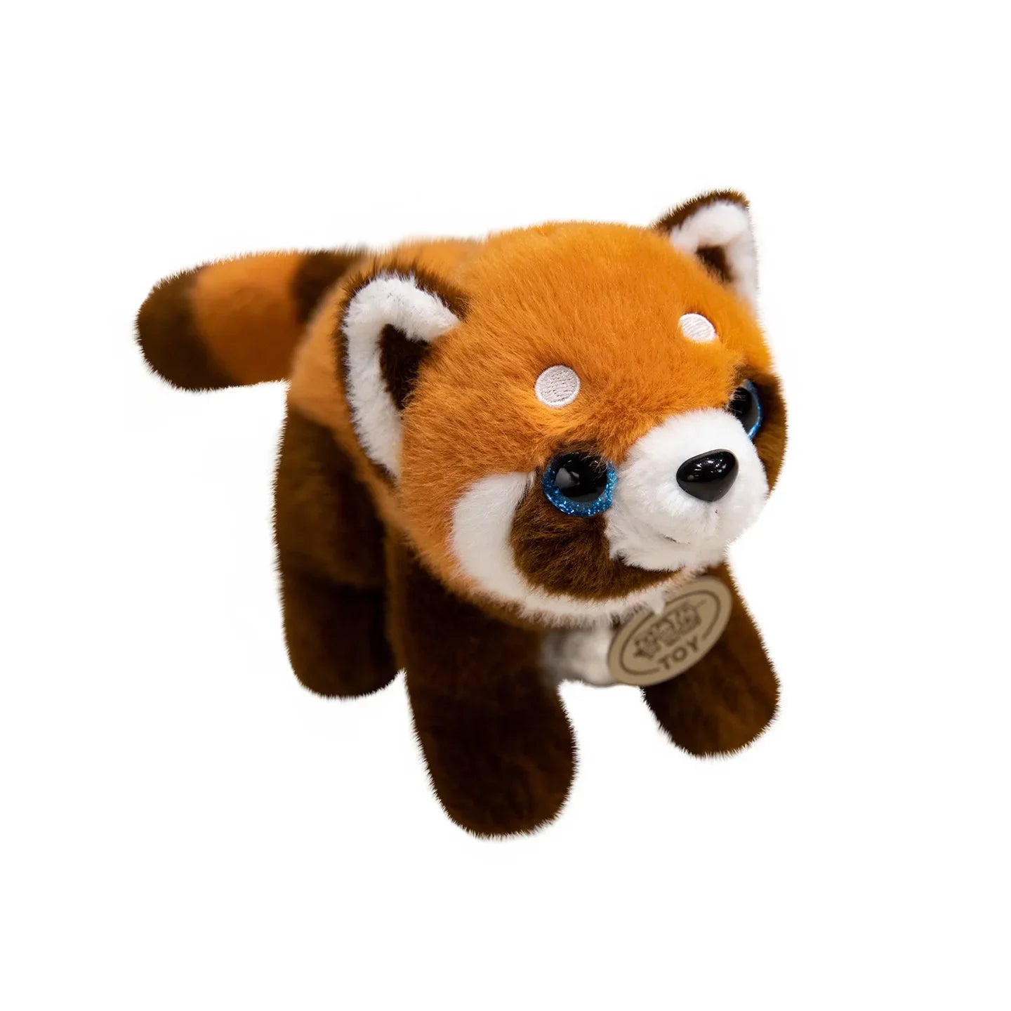 Cute High Quality Standing Animals Red Panda Raccoon Soft Plush Dolls Stuffed Realistic  Tiger Plushie  Birthday  Christmas Gift