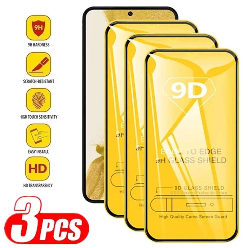 9D Tempered Glass Screen Protector for Samsung Galaxy A13 A53 A52 A32 A12 A50..