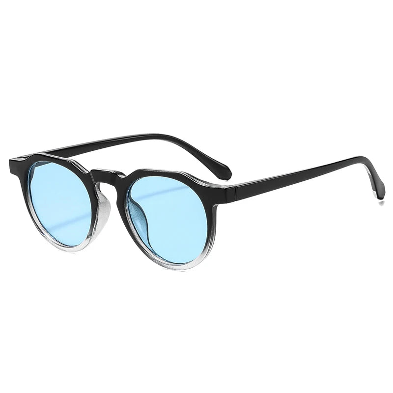 JNPCXI New Retro Oval Punk Men Sunglasses Fashion Candy Color Shades UV400 Women Trending Sun Glasses