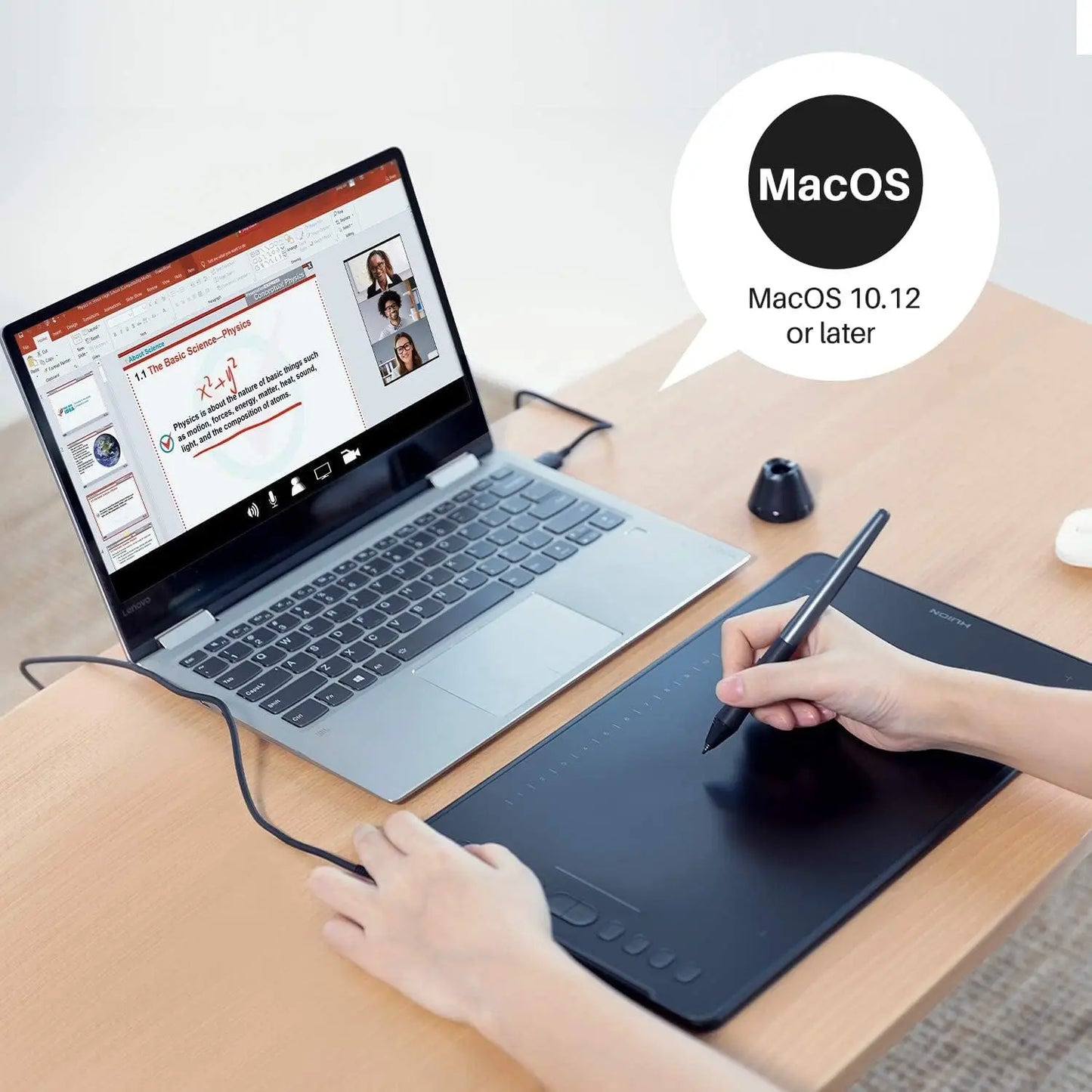 H1161 Digital Graphic Drawing Tablet, Battery-free Pen Stylus, Android Support