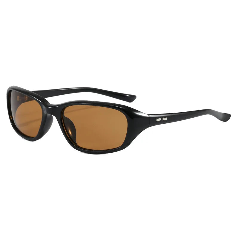 JNPCXI Retro Oval Sunglasses for Women Men Cat Eye Y2K Designer UV400 Sun Glasses Outdoor Sports Eyewear Hiking Cycling Shades