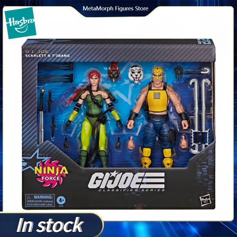 【Pre Sale】Original Hasbro G.I. Joe Classified NINJA FORCE SCARLETT & T'JBANG Action Toy Figure Collection Model