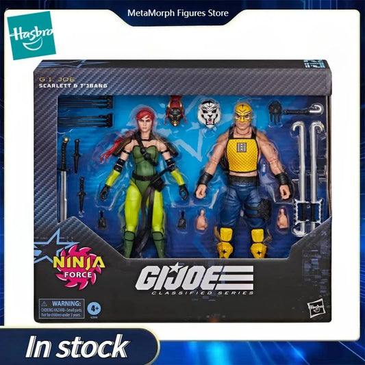 【Pre Sale】Original Hasbro G.I. Joe Classified NINJA FORCE SCARLETT & T'JBANG Action Toy Figure Collection Model