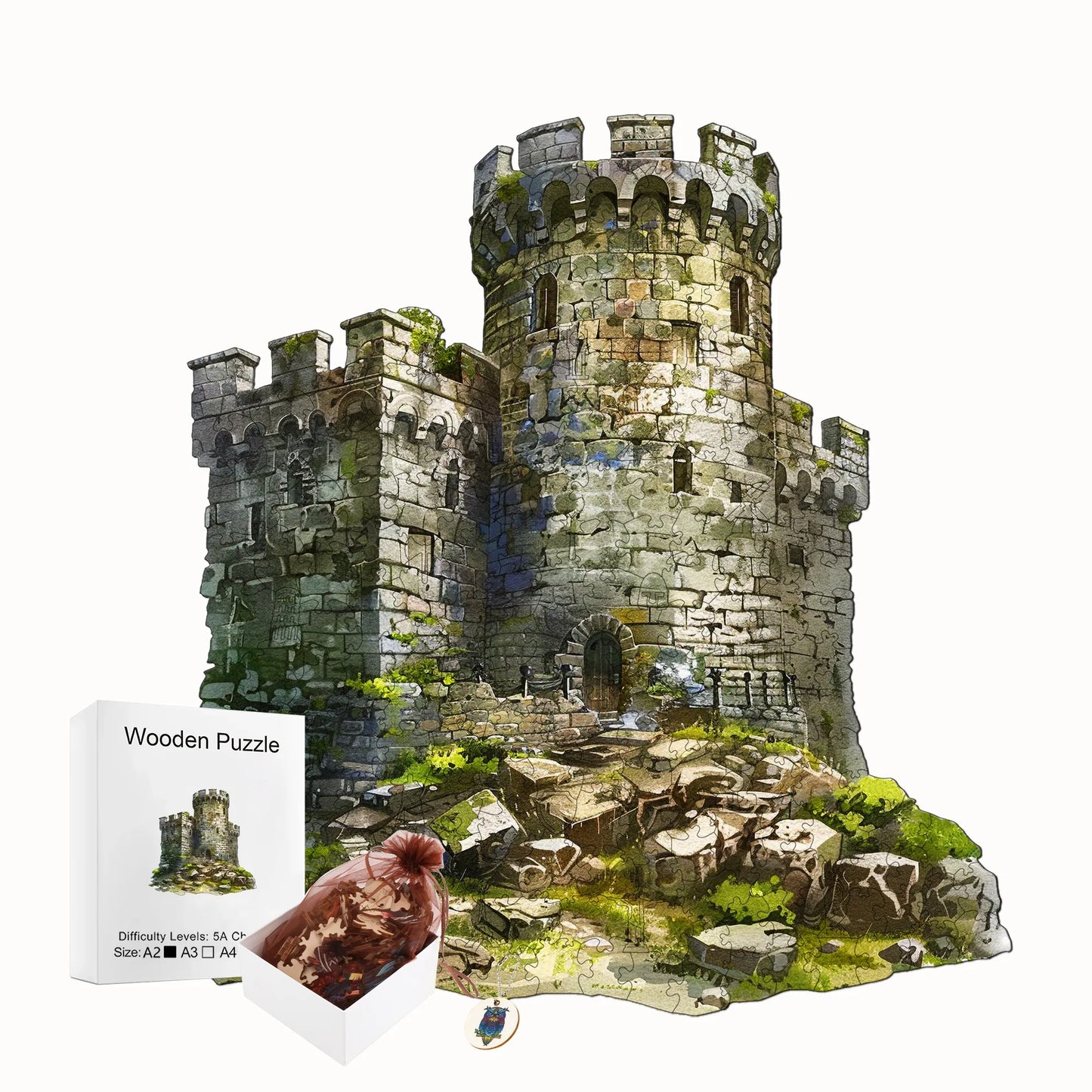 Challenging Wooden Jigsaw Puzzles Home Decor Unique Shape Christmas and Halloween Gift Toy for Teen and Kid