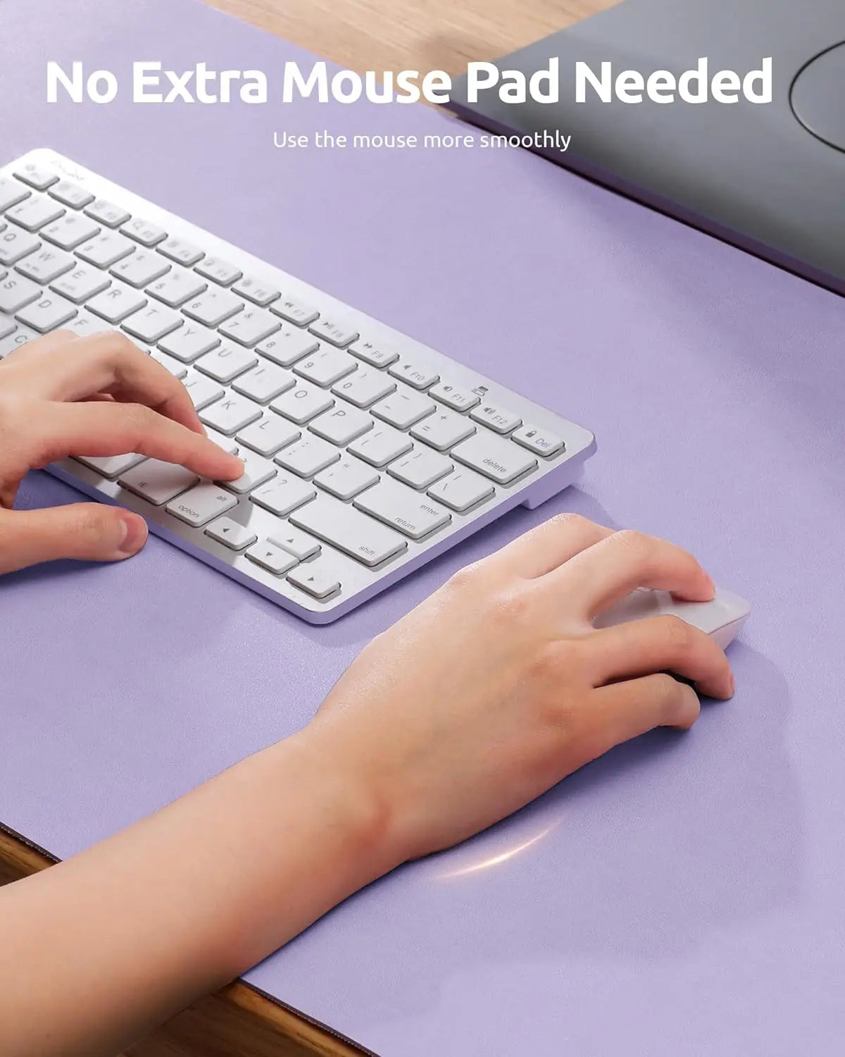 Leather Desk Pad Protector, Mouse Pad, Office Desk Mat, Waterproof  Non-Slip PU Desk Blotter, Computer Desk Pad for Women