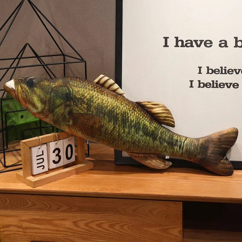 Simulation Funny Fish Plush Toys Giant Stuffed Soft Animal Carp Plush Pillow Creative Sleep Cushion for Kids Girls Xmas Gift