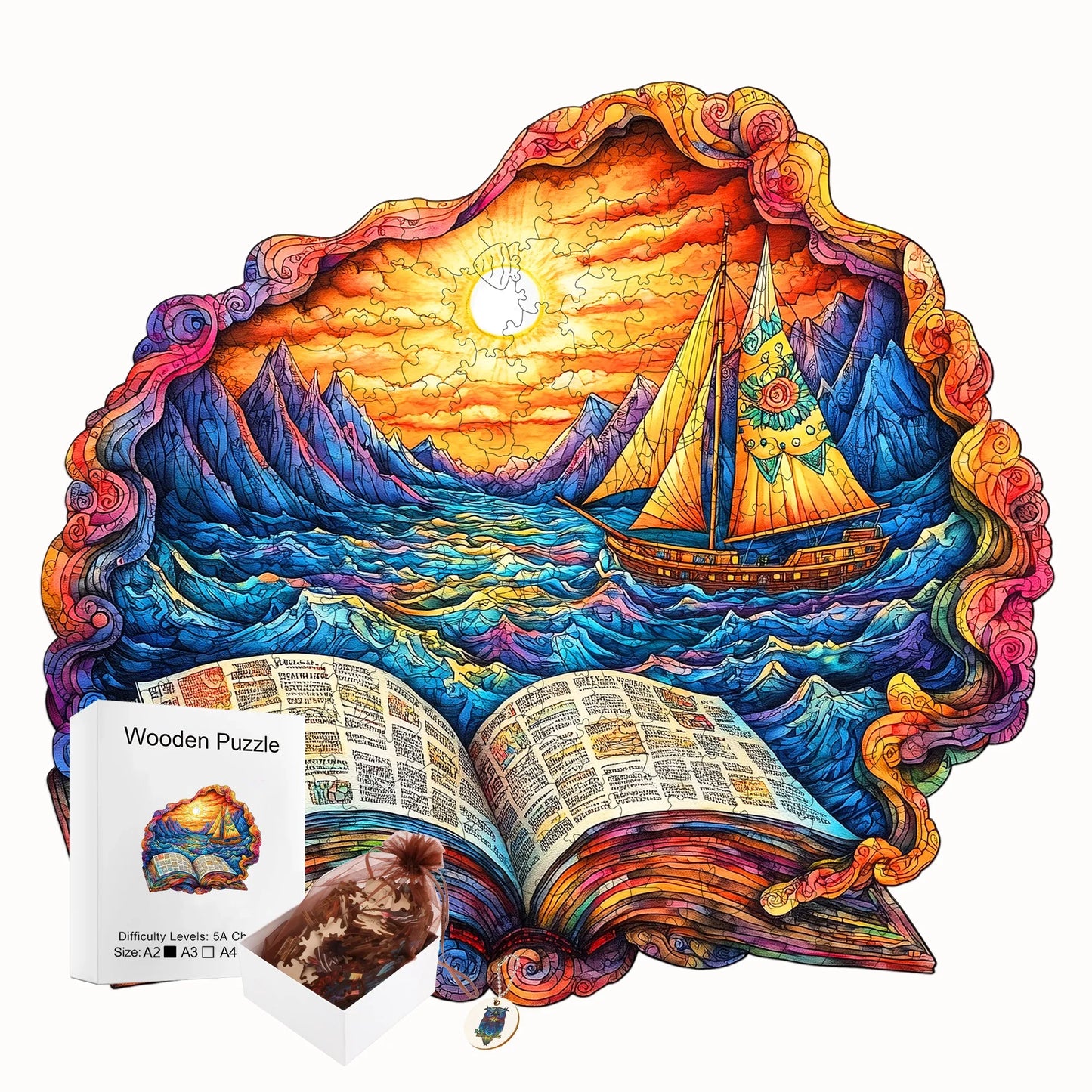 Fantastic World Wooden Jigsaw Puzzle Wooden Home Decor Christmas and Halloween Gift Toy for Teen and Kid