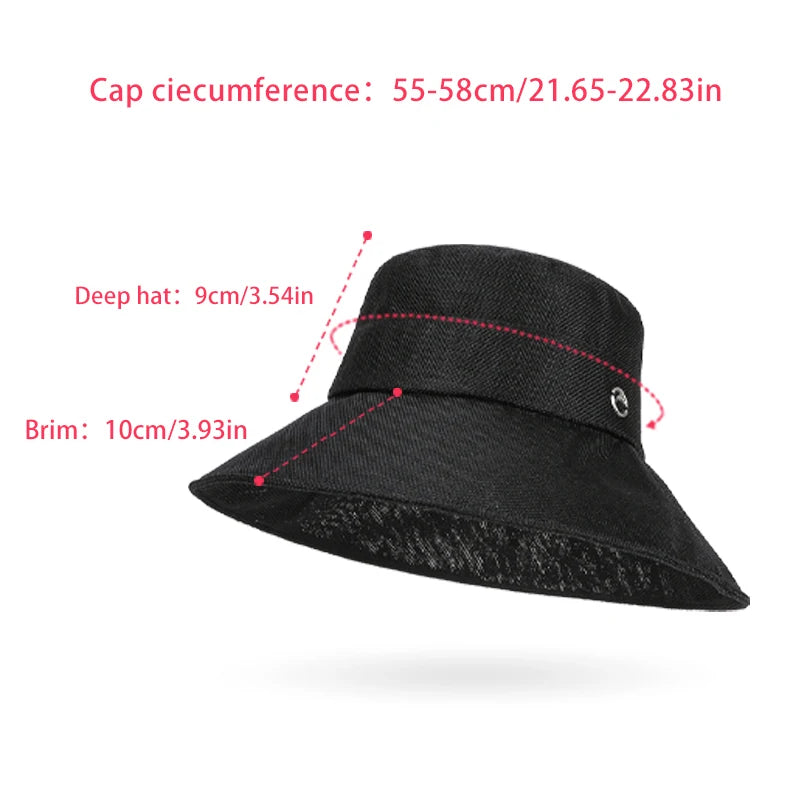 6186-Spring and summer outdoor travel sun hat, fashionable, simple and versatile, sunprotectionhatfor men and women, large brim,
