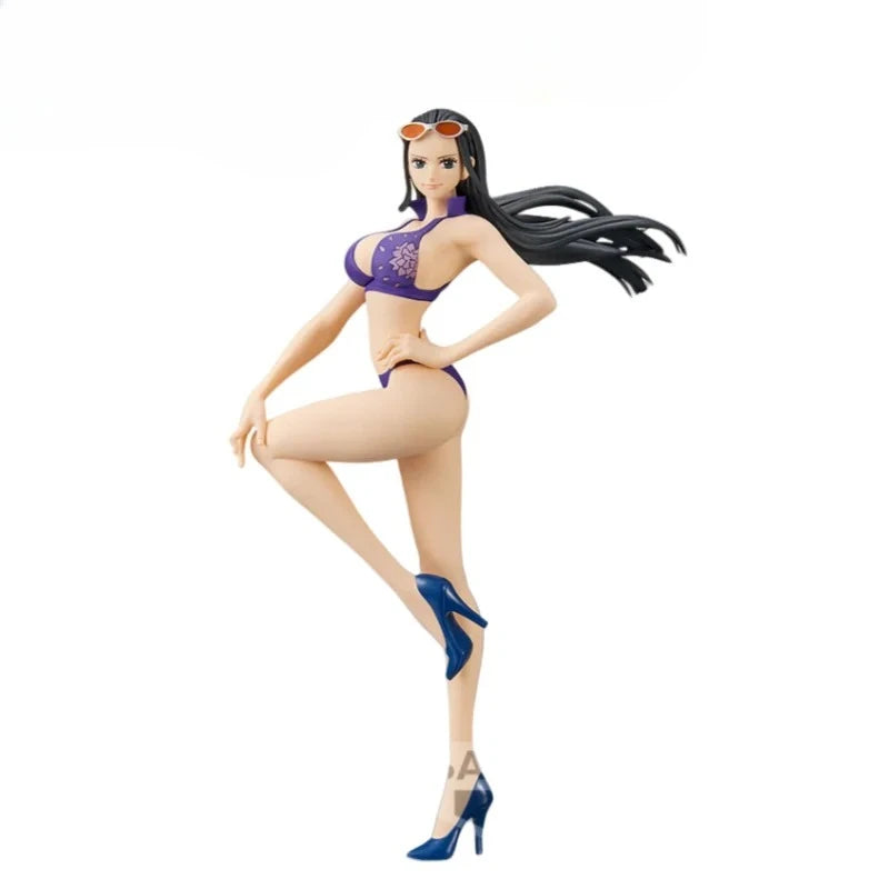 【IN STOCK】Original Banpresto Grandline Girls On Vacation One Piece Nico Robin Swimsuit Ver. Action Figure Collectible Model