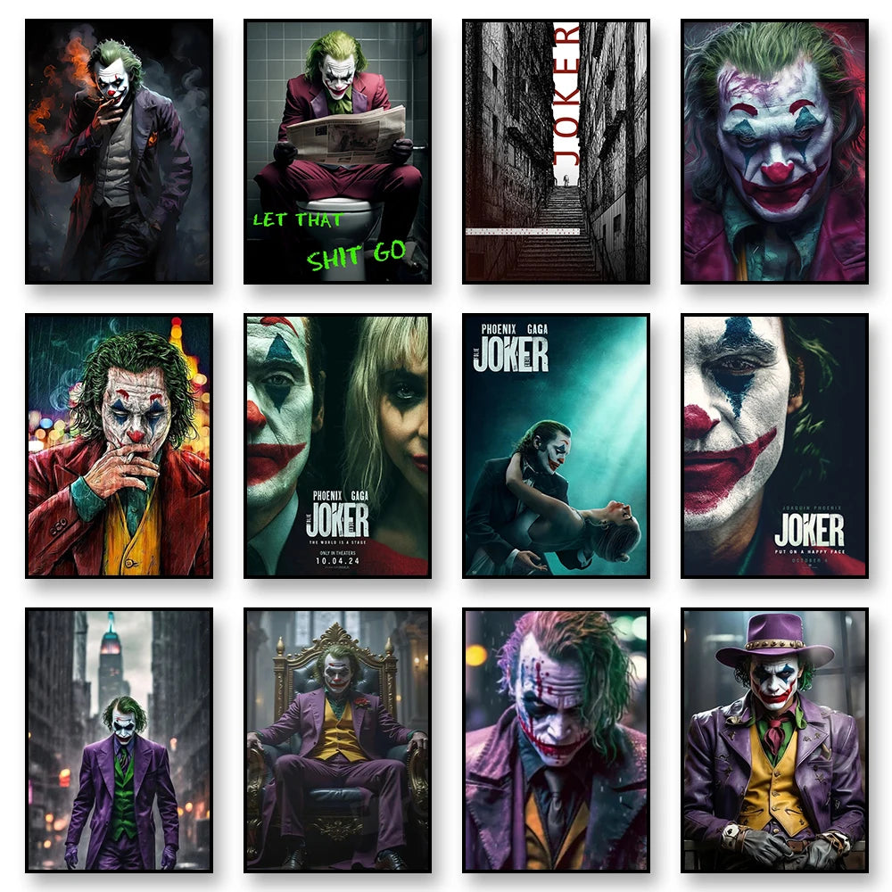MINISO Movie JOKER Scene Canvas Wall Art Painting Home for Modern Room Decor 05
