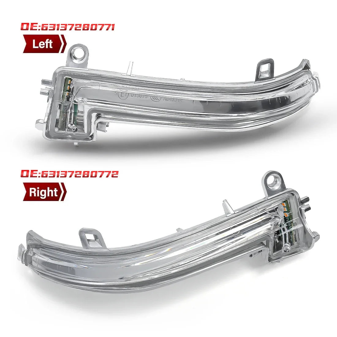 Side Mirror LED Turn Signal Lights For BMW 1 2 3 4 Series F20 F21 F22 F32 F30 F31 F34 GT F35 Rearview 63137280771 63137280772