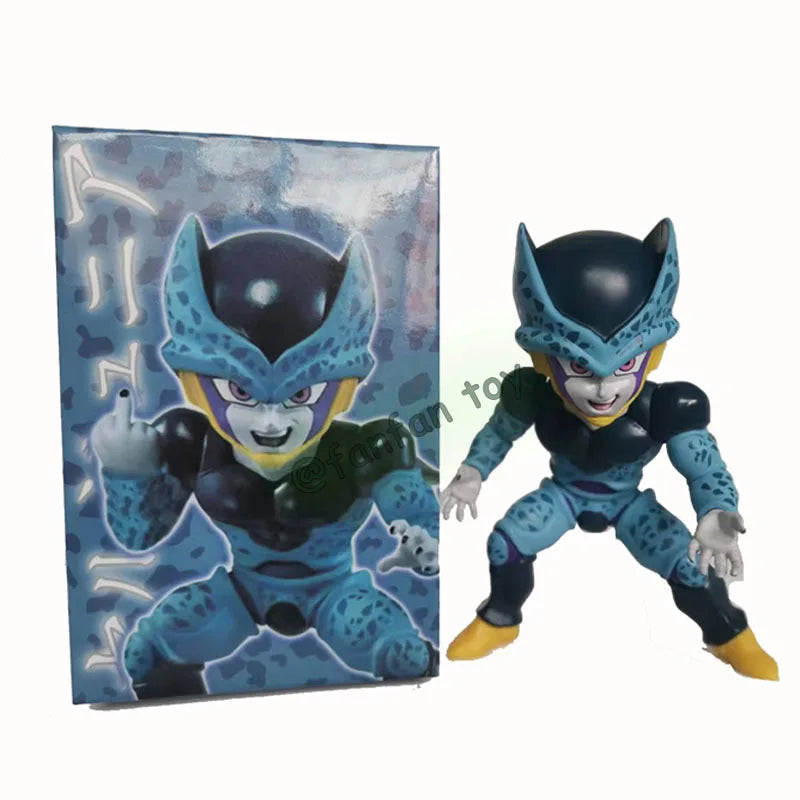 Anime Dragon Ball Figure Super Saiyan Vegeta Mini Cell Saibaiman PVC Action Figures Collection Model Toys for Children Gifts