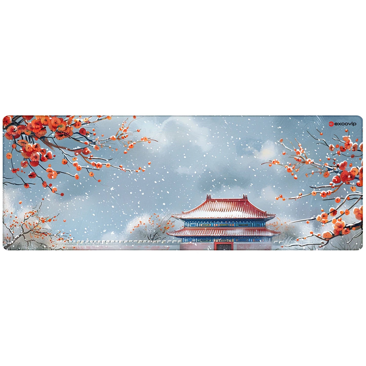 EXCO Gaming Mouse Pad Large with Stitched Edge Non-Slip Rubber Base Extended Computer Desk Mat Keyboard Mousepad for Office Home
