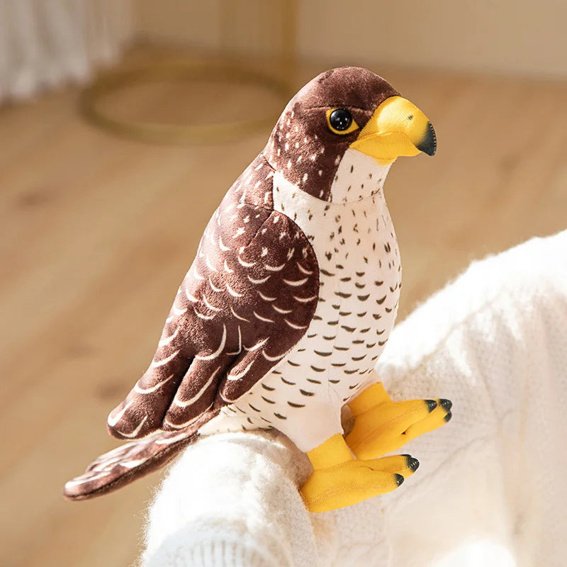 Simulation Stuffed Animal Cute Birds Parrots Toucan Eagle Peacock  Pigeon Plushies Toys Educational Gift