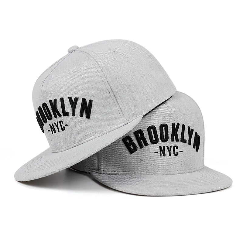 Unisex Brooklyn Letter Embroidery Hip-hop Hats Outdoor Adjustable Baseball Caps