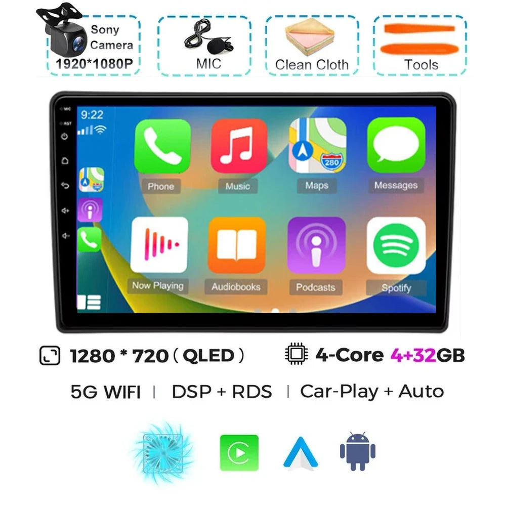 For Citroen C5 2008 2009 2010 2011-2017 Android 15 Carplay Auto Car Radio Multimedia Video Player Navigation GPS No 2Din 2 Din