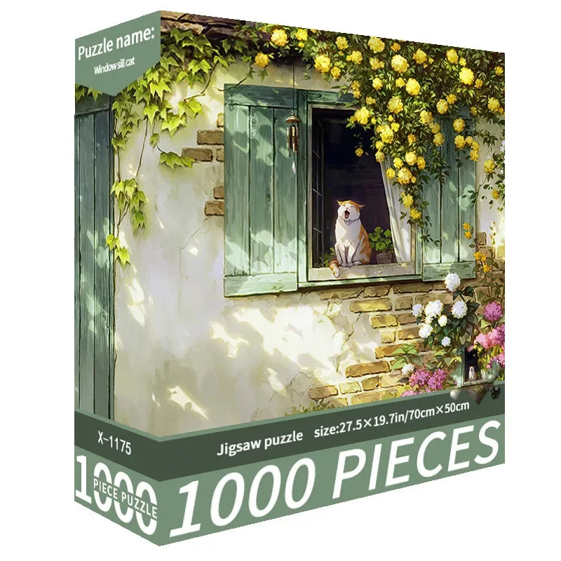 70*50CM 1000 Piece Puzzle for Adults Challenging Decompression Creative Home Decoration Gift All Special Occasions