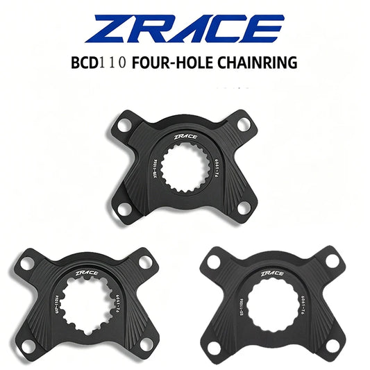ZRACE Direct Mount 4-Bolt Spider for 105 ULTEGRA DURA-ACE Chainring, BCD110 4-Bolt Chainrings, 3 Ports Optional