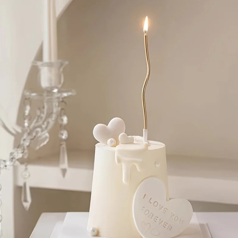 6pcs Birthday Candle Cake Candle Cake Decoration Party Supplies - Creative Cake Toppers for Parties & Desserts