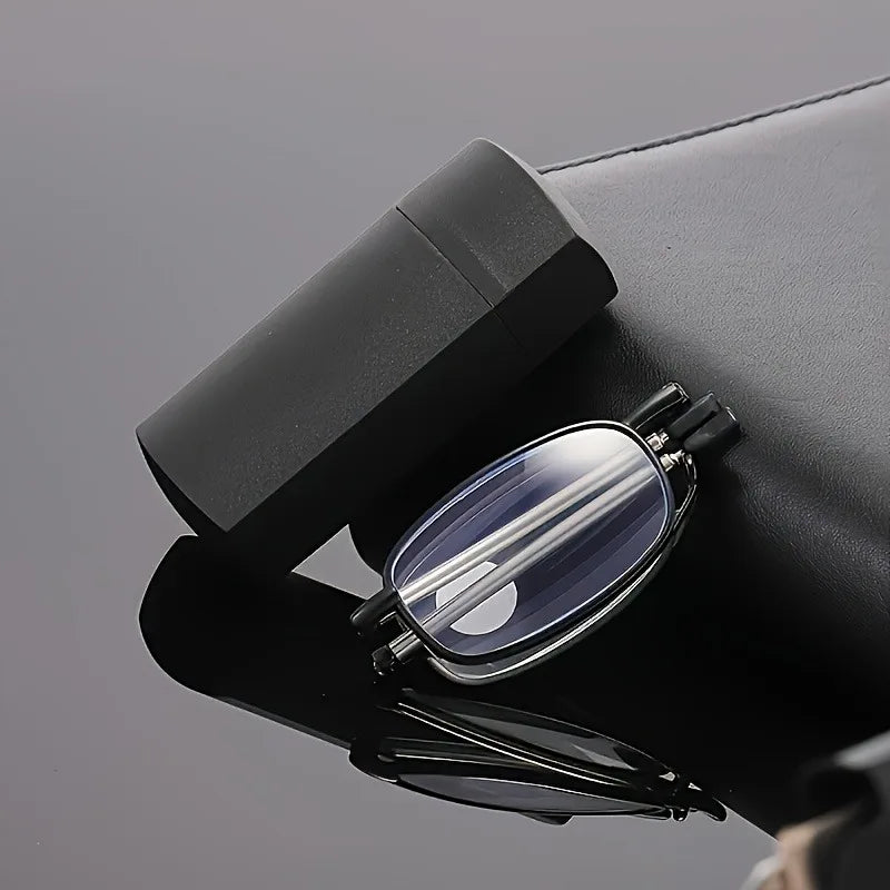 Portable Reading Glasses with+1 To+4.0 Magnification, Square Full Frame Design with Compact Hard Case Box