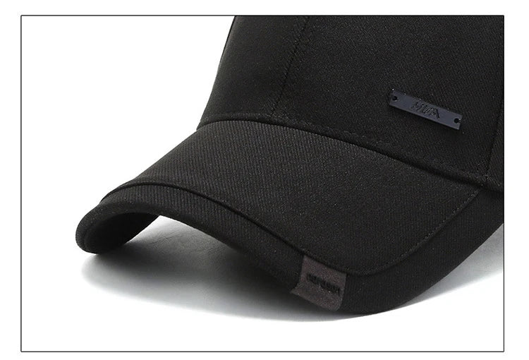 Unisex Hua Label Baseball Caps Hip Hop Cap, Outdoor Adjustable Hat Sunscreen Hat