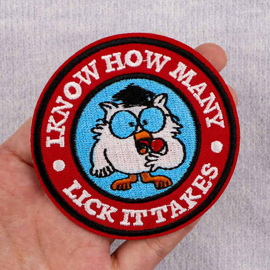 Cute Owl Embroidery Patch Funny Quotes Iron On Patches For Clothing Lollipop Thermoadhesive Patches On Clothes DIY Sew Badges