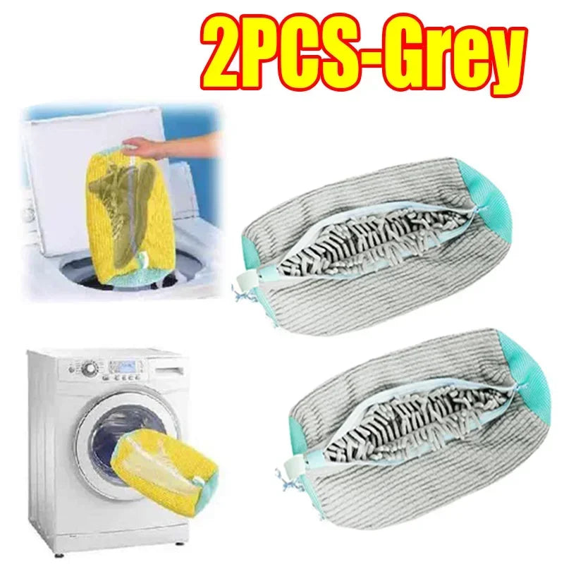 Washable Shoe & Drying Bag with Soft Fiber - Durable Polyester Laundry Protector