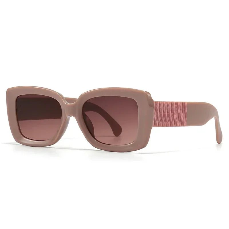 JNPCXI Square Fashion Sunglasses Women Shades UV400 Retro Gradient Men Trending Sun Glasses