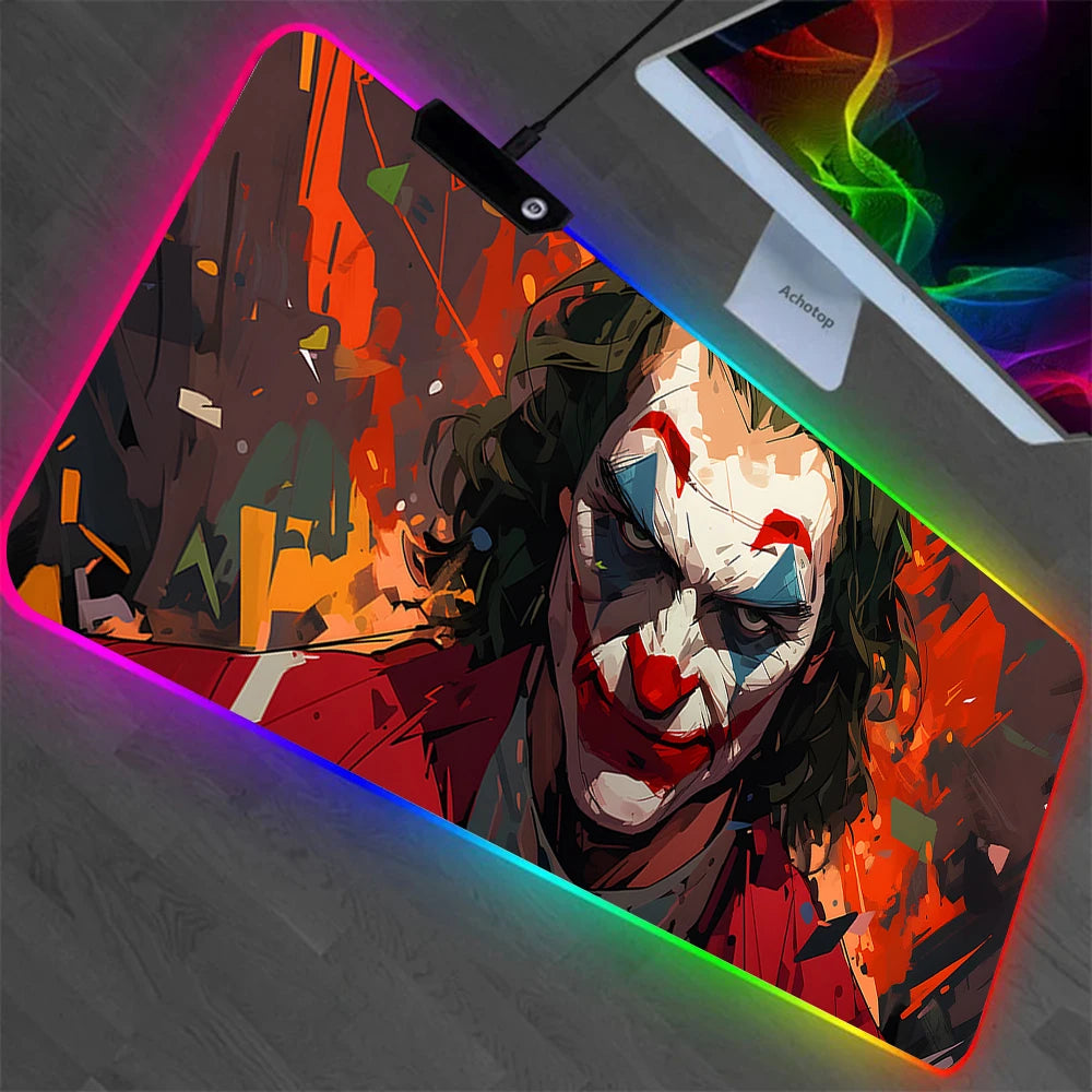 J-jokers RGB Pc Gaming Poker Keyboard Mouse Pad Mousepad LED Glowing Mouse Mat14