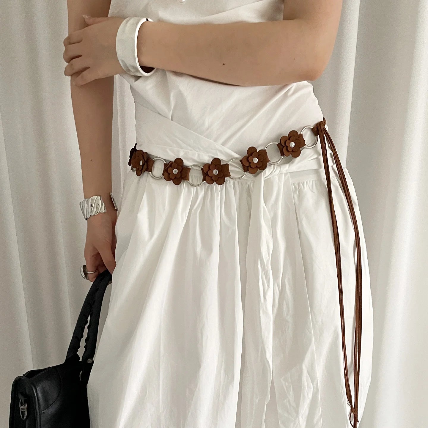 Bohème Ethnic Floral Waist Belt For Women High-End Dress With Jeans Waist Rope