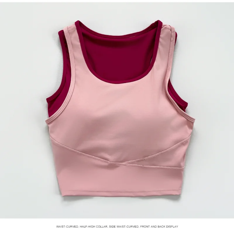 New design of women's yoga fitness tops, sports bras and fashionable yoga sports vests