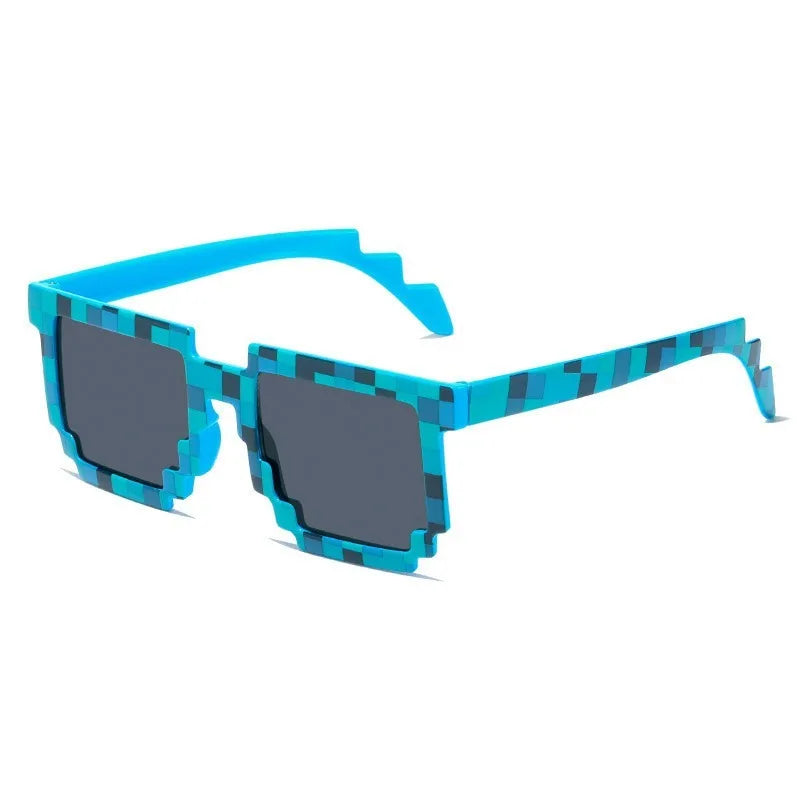 5PCS New Mosaic Glasses Fashion Trend My World Personalized Pixel Sunglasses