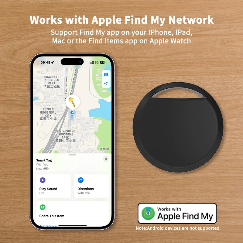 4 pcs Anti-lose Tracker for Apple Airtag via Find My Bluetooth GPS Tracker