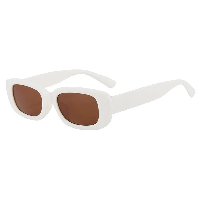 Korean Retro Square Child Sunglasses for Kids Fashion Oval Solid Color Children Eyewear UV400