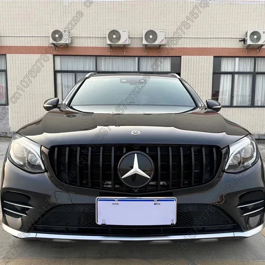 For Mercedes Benz GLC-Class X253 2015-2019 GLC250 GLC300 GLC350e GLC43 AMG GT Style Front Hood Grille Racing Grill Body Kit